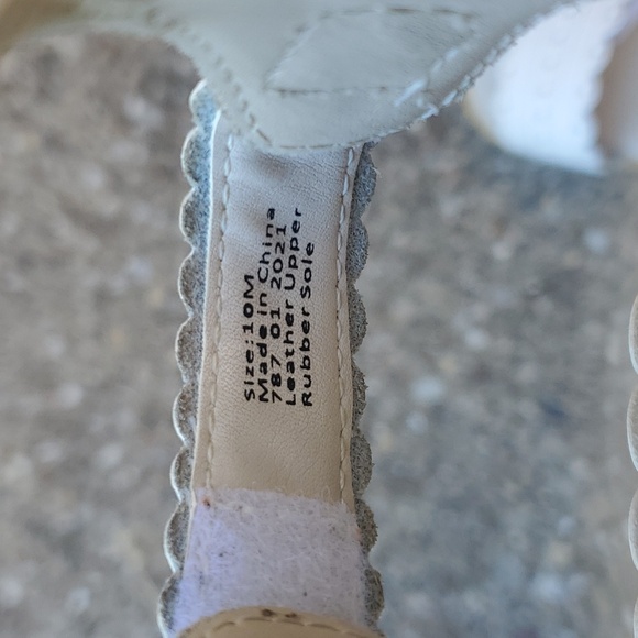 Livie & Luca Posey Classic Cream White Leather Summer Sandals 10 - Picture 7 of 8